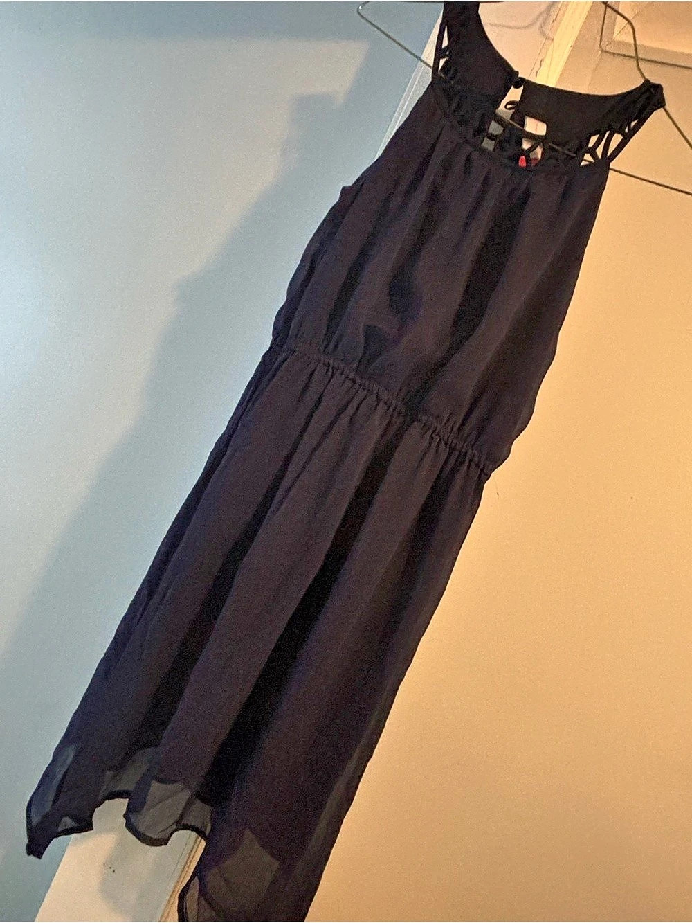 Navy Blue Maxi Dress Like New